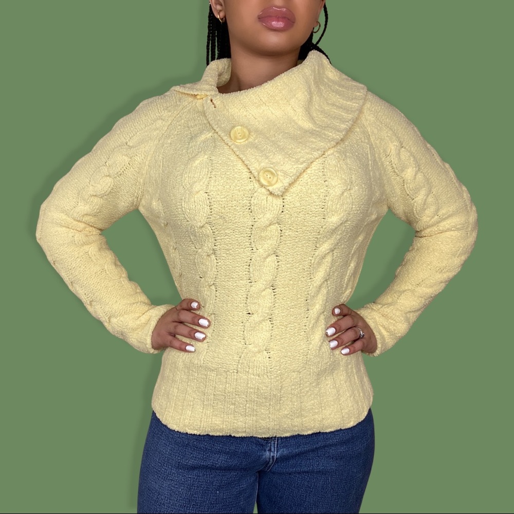 Vintage 80s Cable Knit Sweater